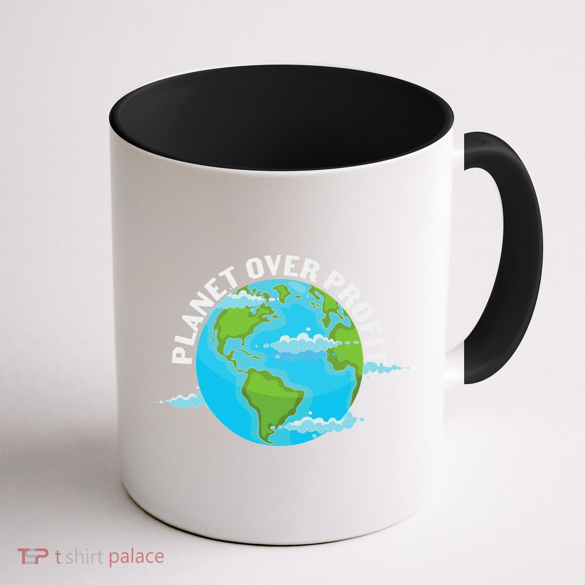 Planet Over Profit Earth Day Environmental Coffee Mug