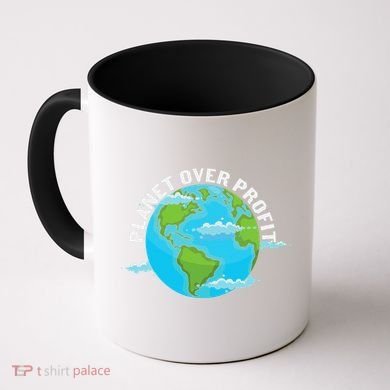 Planet Over Profit Earth Day Environmental Coffee Mug