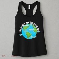 Planet Over Profit Earth Day Environmental Women's Tank Top thumb 3