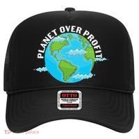 Planet Over Profit Earth Day Environmental Hat thumb 0