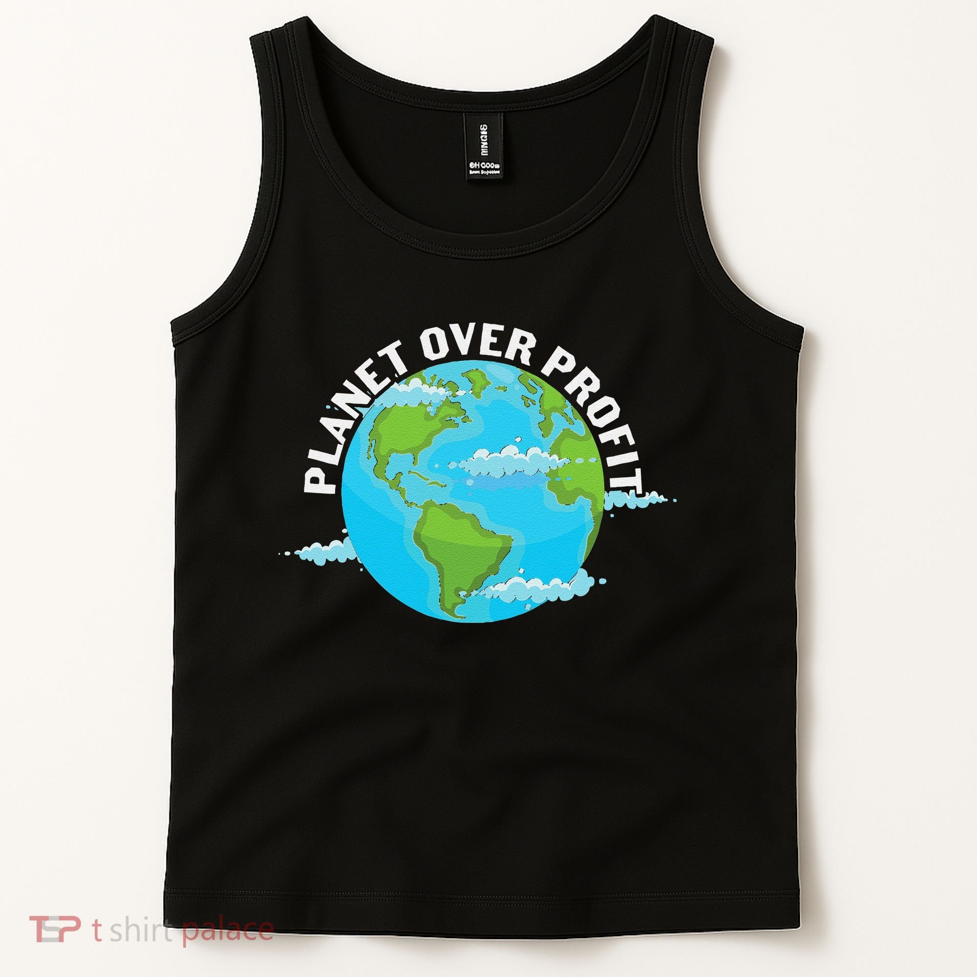 Planet Over Profit Earth Day Environmental Tank Top