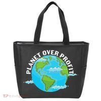 Planet Over Profit Earth Day Environmental Tote Bag thumb 0