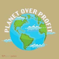 Planet Over Profit Earth Day Environmental Mousepad thumb 1