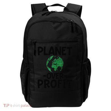 Planet Over Profit Earth Day Environmentalist Gift Backpack
