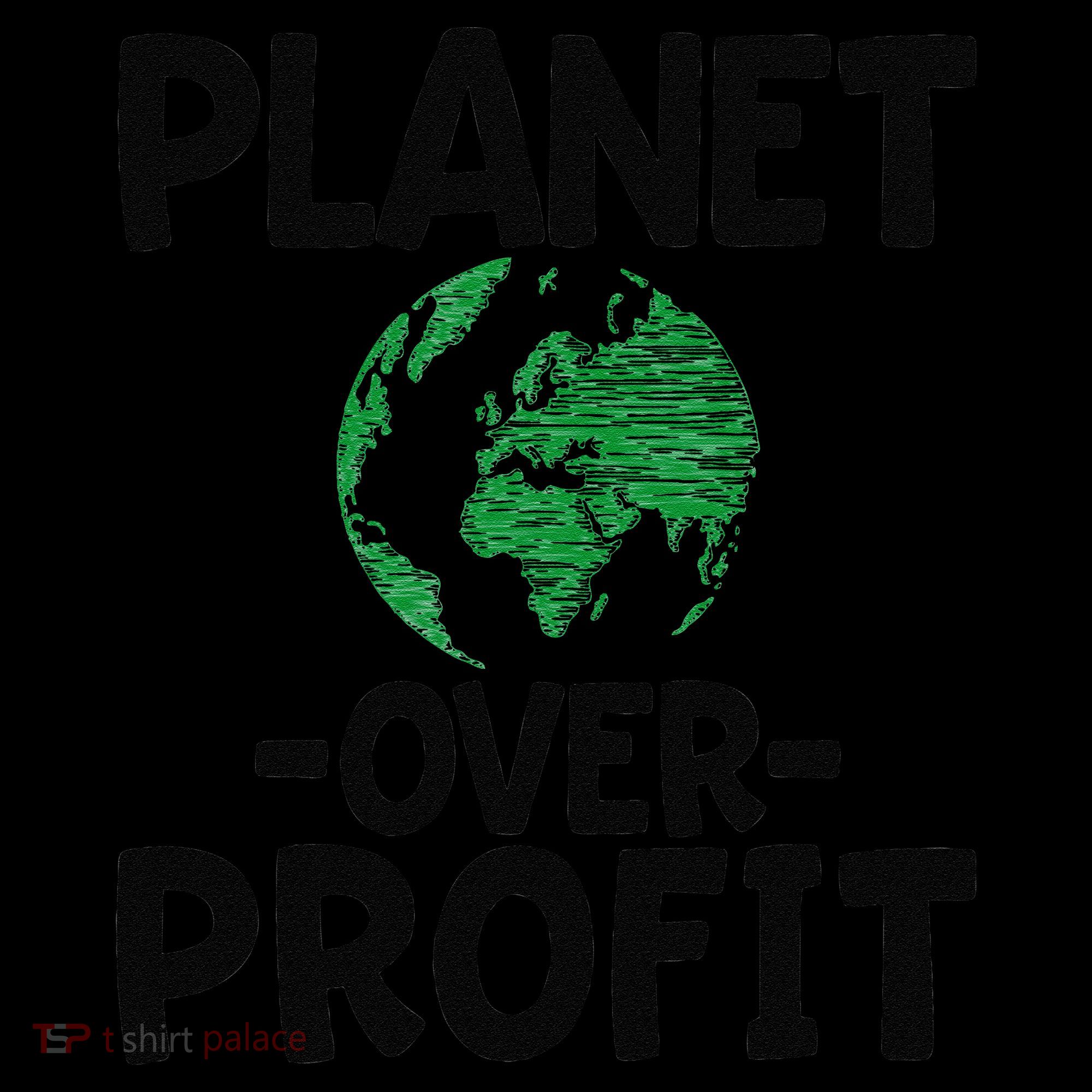 Planet Over Profit Earth Day Environmentalist Gift Coaster