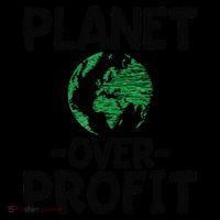 Planet Over Profit Earth Day Environmentalist Gift Ornament thumb 1