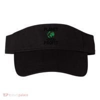 Planet Over Profit Earth Day Environmentalist Gift Visor thumb 0
