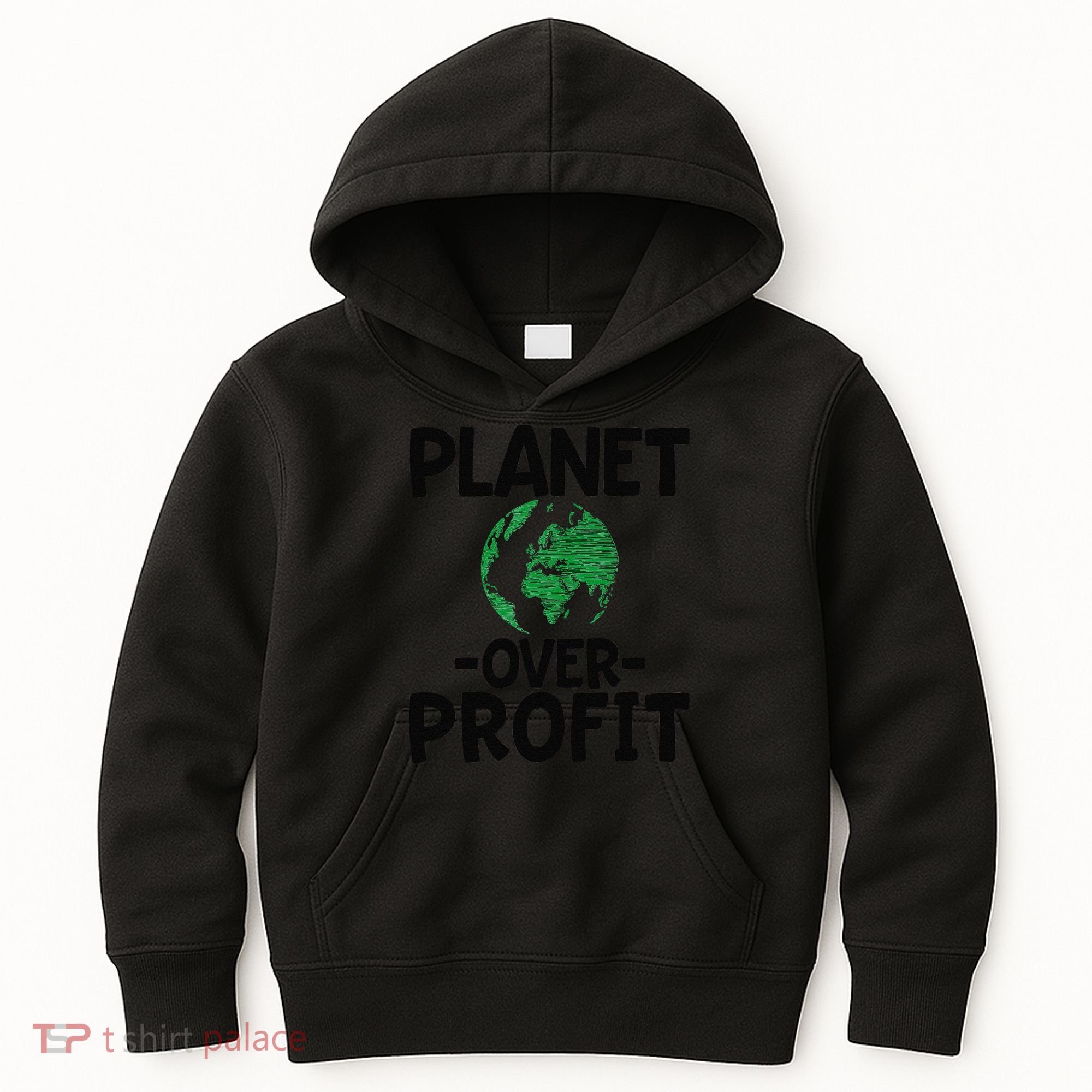 Planet Over Profit Earth Day Environmentalist Gift Kids Hoodie