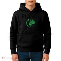 Planet Over Profit Earth Day Environmentalist Gift Kids Hoodie thumb 4