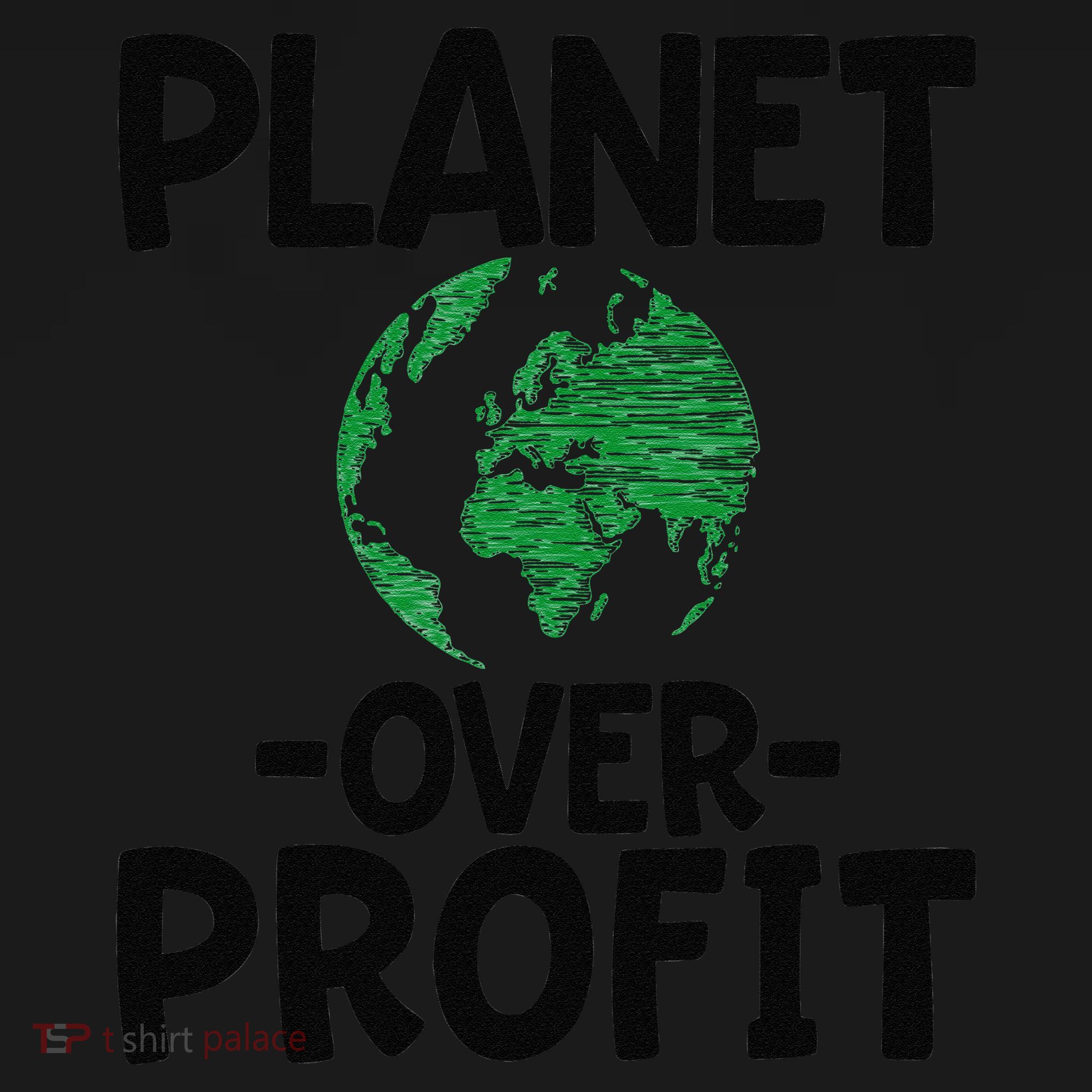 Planet Over Profit Earth Day Environmentalist Gift Kids Long Sleeve Shirt