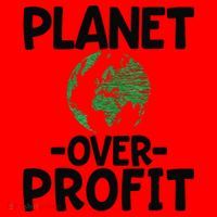 Planet Over Profit Earth Day Environmentalist Gift Santa Hat thumb 1