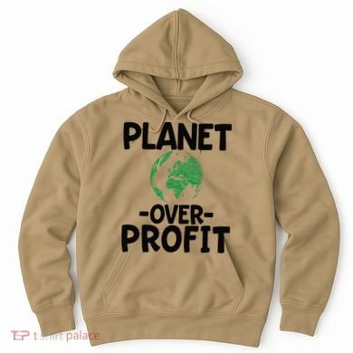 Planet Over Profit Earth Day Environmentalist Gift Hoodie