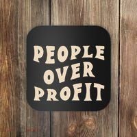 People Over Profit  Anticapitalism Coaster thumb 0