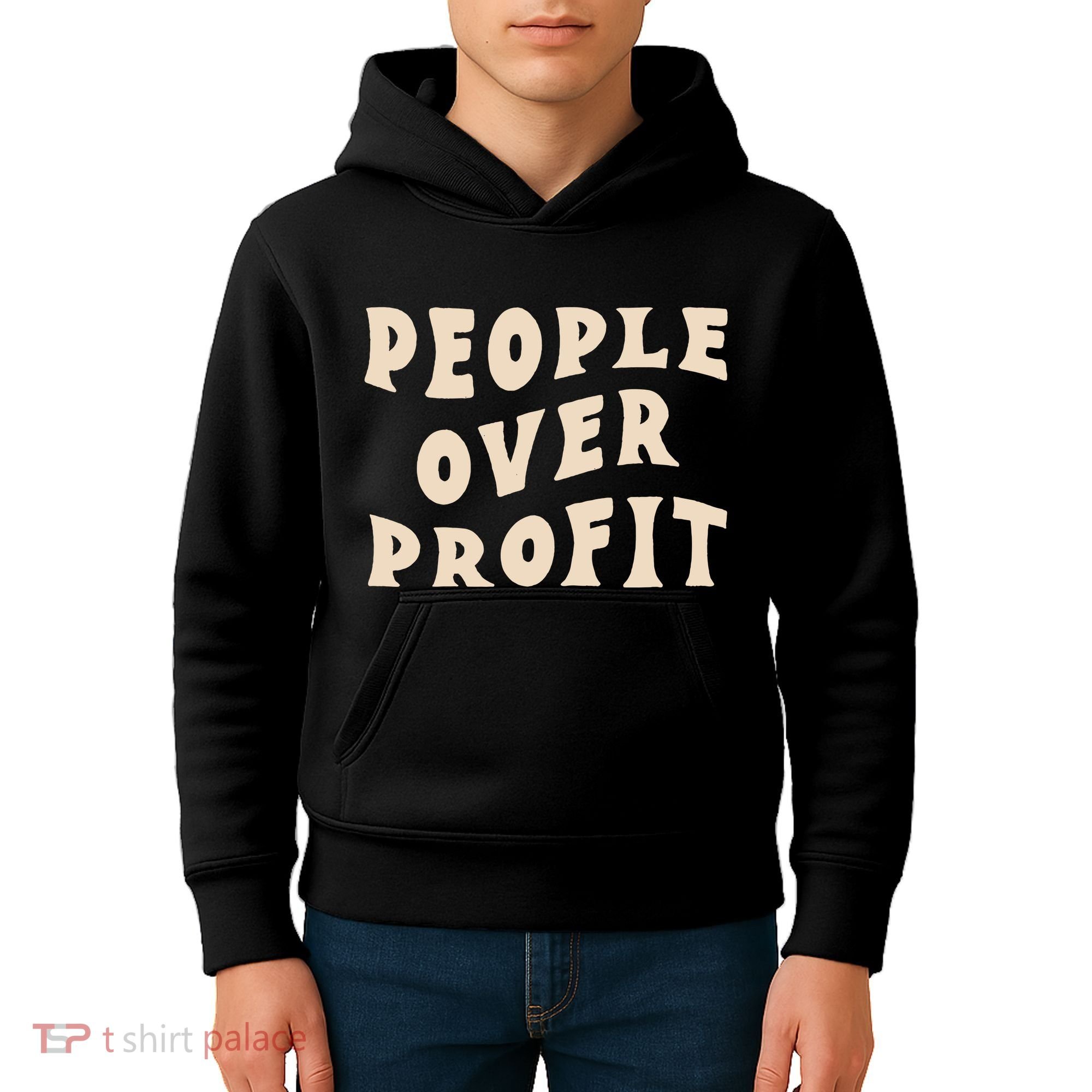 People Over Profit  Anticapitalism Kids Hoodie