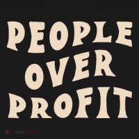 People Over Profit  Anticapitalism Kids Long Sleeve Shirt thumb 2