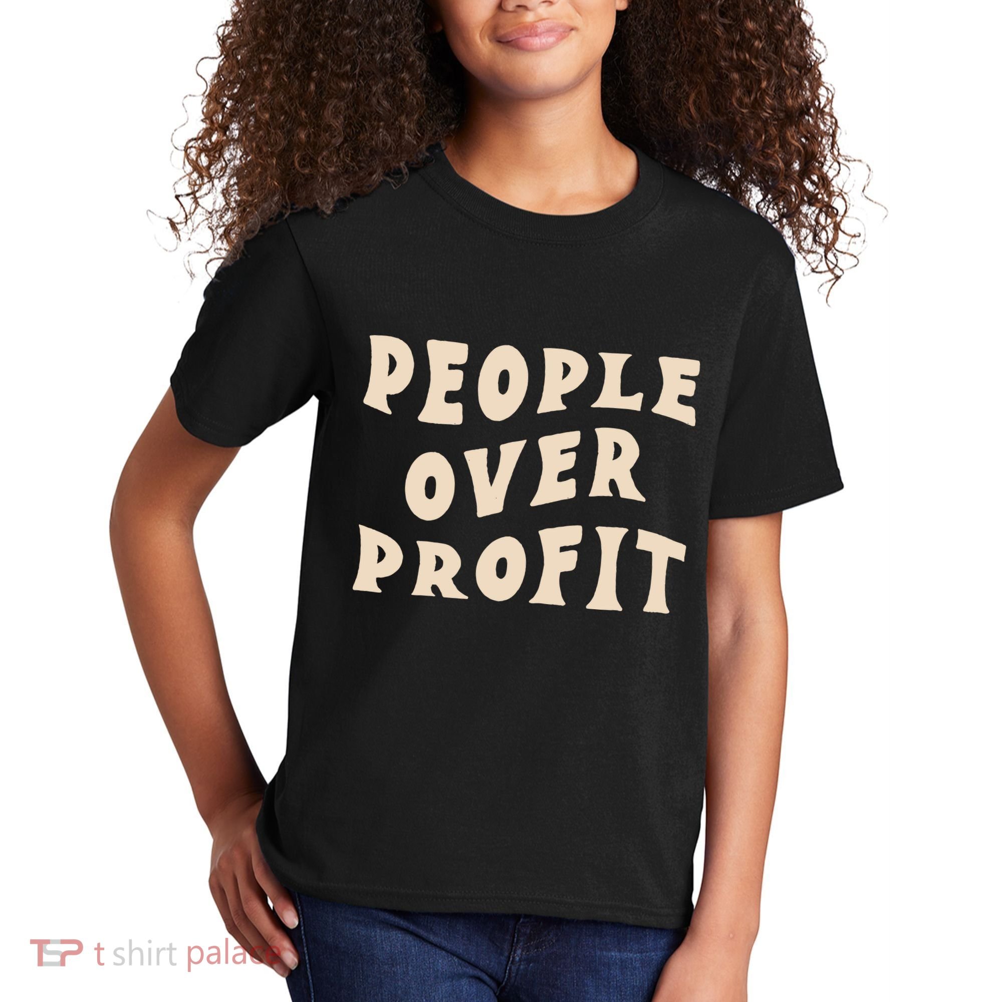People Over Profit  Anticapitalism Kids T-Shirt