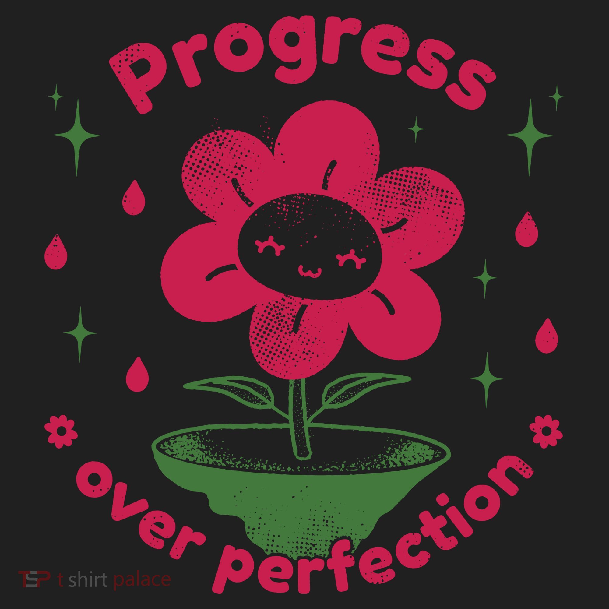 Progress Over Perfection Flower Women's Sweatshirt