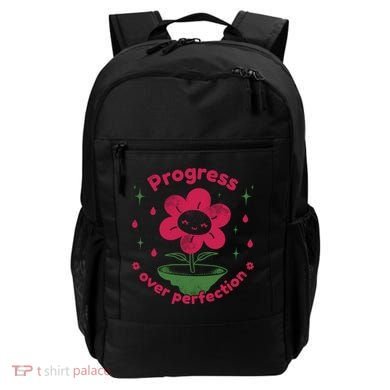 Progress Over Perfection Flower Backpack