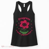 Progress Over Perfection Flower Women's Tank Top thumb 0