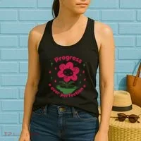 Progress Over Perfection Flower Women's Tank Top thumb 2