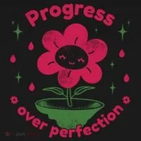 Progress Over Perfection Flower Women's Tank Top thumb 5