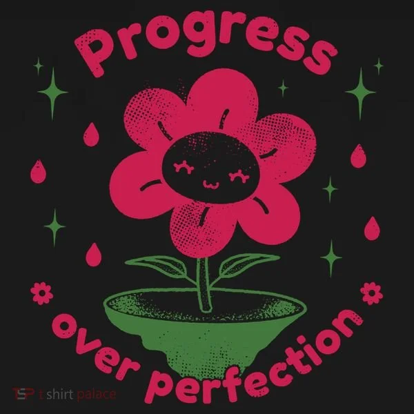 Progress Over Perfection Flower Women's Tank Top
