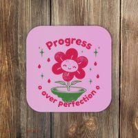 Progress Over Perfection Flower Coaster thumb 0