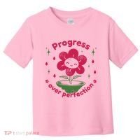 Progress Over Perfection Flower Toddler T-Shirt thumb 0