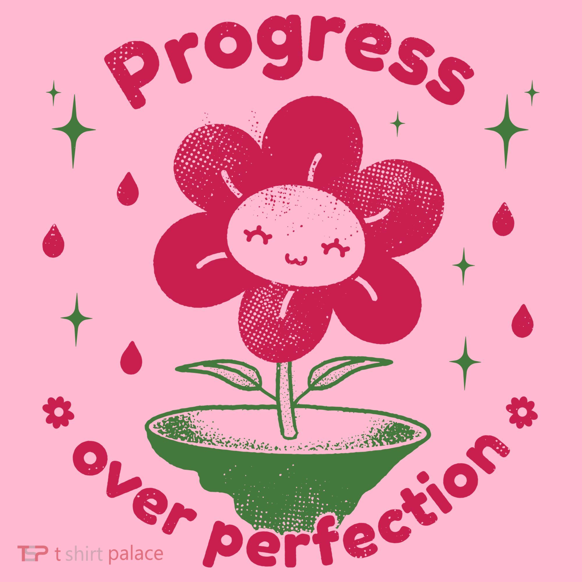 Progress Over Perfection Flower Visor