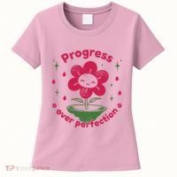 Progress Over Perfection Flower Women's T-Shirt thumb 0
