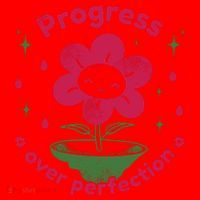 Progress Over Perfection Flower Santa Hat thumb 1