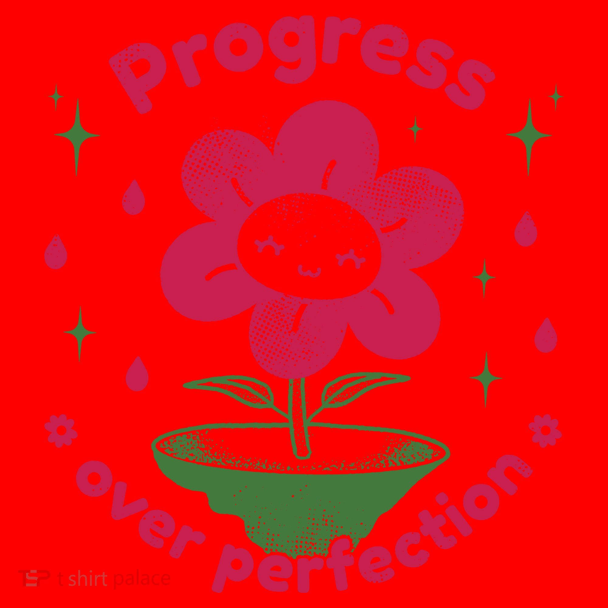 Progress Over Perfection Flower Santa Hat
