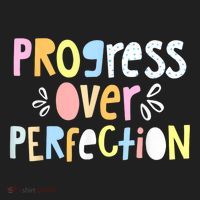 Progress Over Perfection Motivational Teacher Back To School Beanie thumb 2