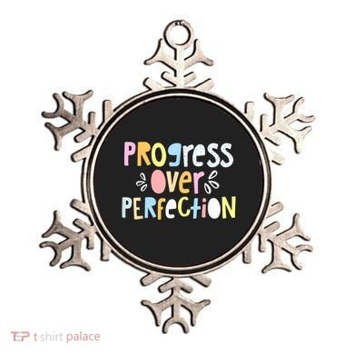 Progress Over Perfection Motivational Teacher Back To School Ornament