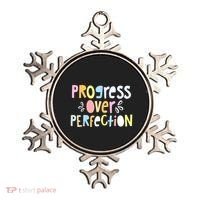 Progress Over Perfection Motivational Teacher Back To School Ornament thumb 0