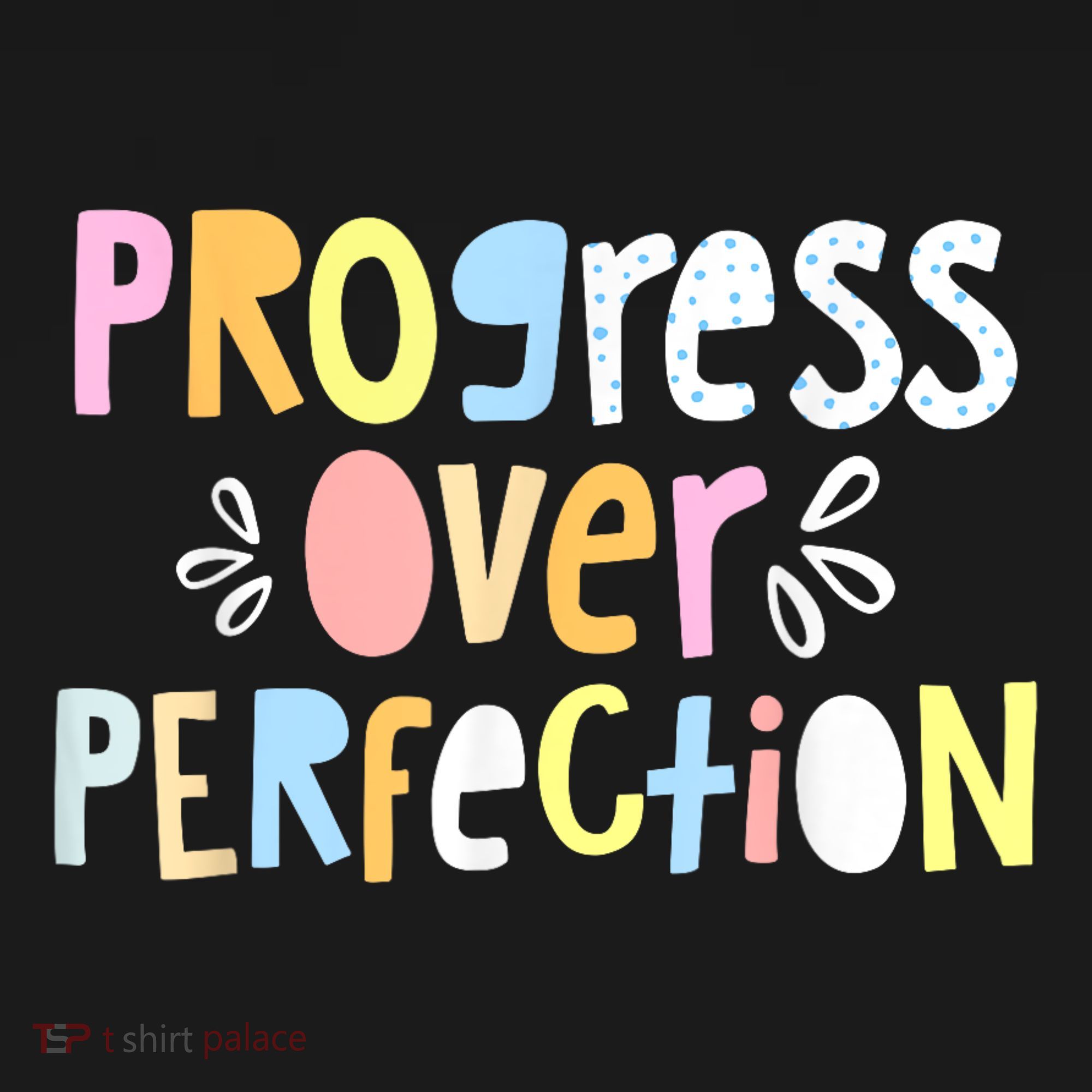 Progress Over Perfection Motivational Teacher Back To School Women's Tank Top