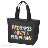 Progress Over Perfection Motivational Teacher Back To School Tote Bag thumb 3