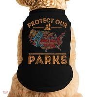 Protect Our Parks National Park Map Hiking Usa Gift Doggie Tank thumb 0