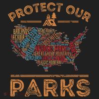 Protect Our Parks National Park Map Hiking Usa Gift Hat thumb 2