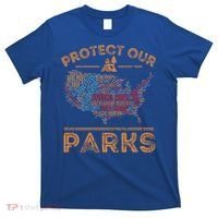 Protect Our Parks National Park Map Hiking Usa Gift T-Shirt thumb 0