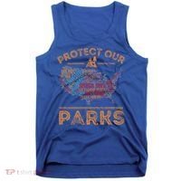 Protect Our Parks National Park Map Hiking Usa Gift Tank Top thumb 0