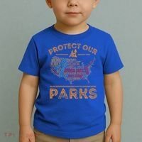 Protect Our Parks National Park Map Hiking Usa Gift Toddler T-Shirt thumb 2