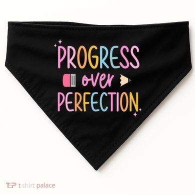 Progress Over Perfection USA-Made Doggie Bandana