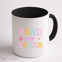 Progress Over Perfection Coffee Mug thumb 1