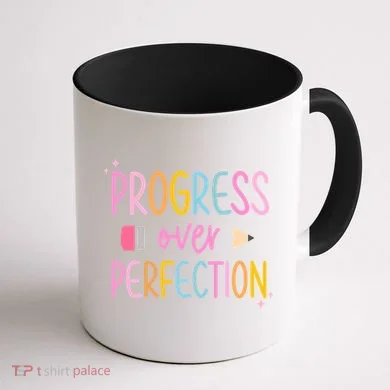 Progress Over Perfection Coffee Mug back
