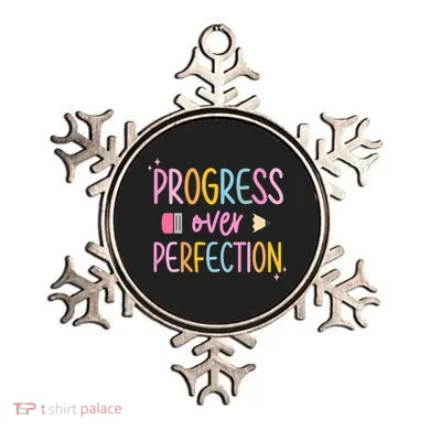 Progress Over Perfection Ornament