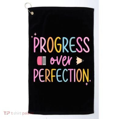 Progress Over Perfection Golf Towel