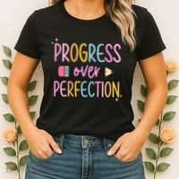Progress Over Perfection Women's T-Shirt thumb 2