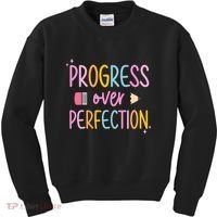 Progress Over Perfection Kids Sweatshirt thumb 0