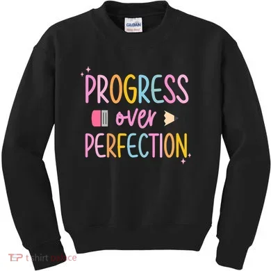 Progress Over Perfection Kids Sweatshirt